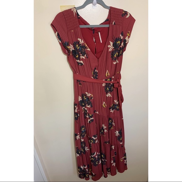 Free People All I Got Maxi Dress Retro Floral Sz 4 - Picture 9 of 16